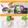 4 Pack Egg Poachers Silicone Egg Poaching Cups BPA Free Non-Stick Poached Egg Maker for Microwave Stovetop Egg Cooking