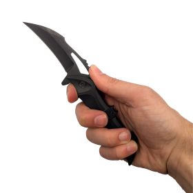 Spring Assisted Bat Knife With ABS Handle (Color: MC)