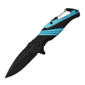 Striped 7" Tactical Knife (Color: Blue)