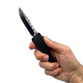 3.5" OTF Knife with Drop Point Blade (size: large)