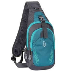 Chest Crossbody Bag Shoulder Bag for Men Travel Sports Gym (Type: Sports Bag, Color: Blue)